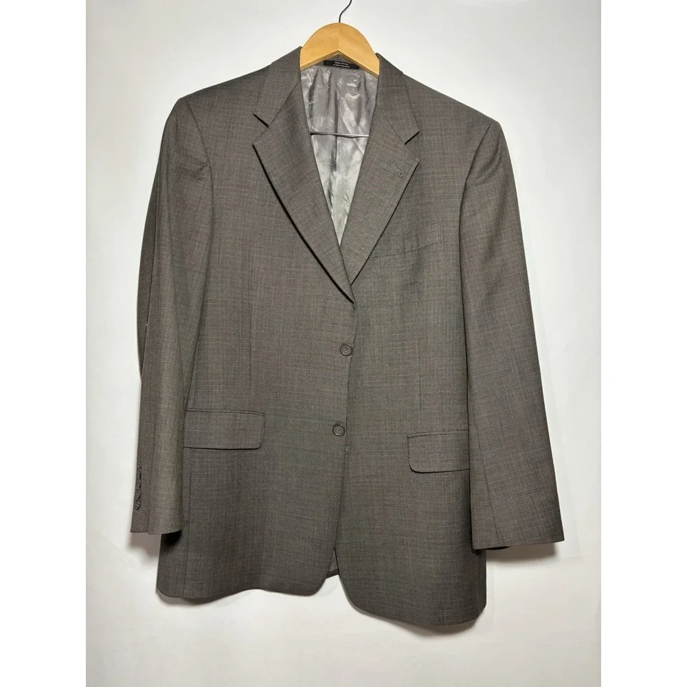 Hart Schaffner Marx Houndstooth‎ Men's 40R Earth Tone Suit Sport Coat Blazer USA
